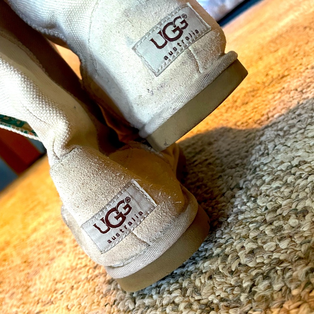 Womens UGG boots winter lined canvas outside size 7